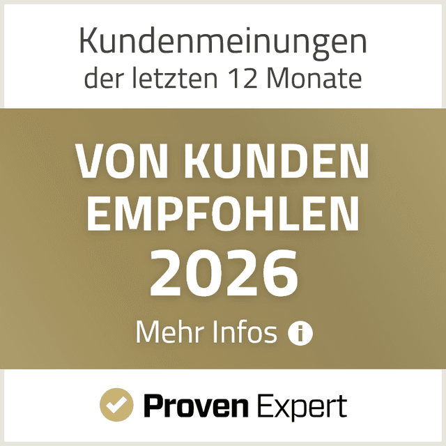 Von Kunden empfohlen 2026 – Taxi Akbulut Tübingen ProvenExpert Auszeichnung