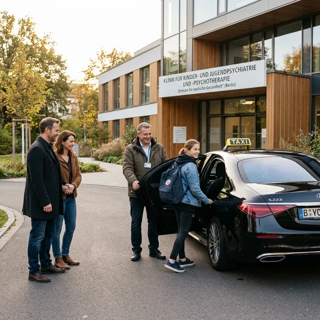 Krankenfahrten Kinderklinik Tübingen – Taxi Akbulut kinderfreundlicher Fahrdienst mit Kassenabrechnung