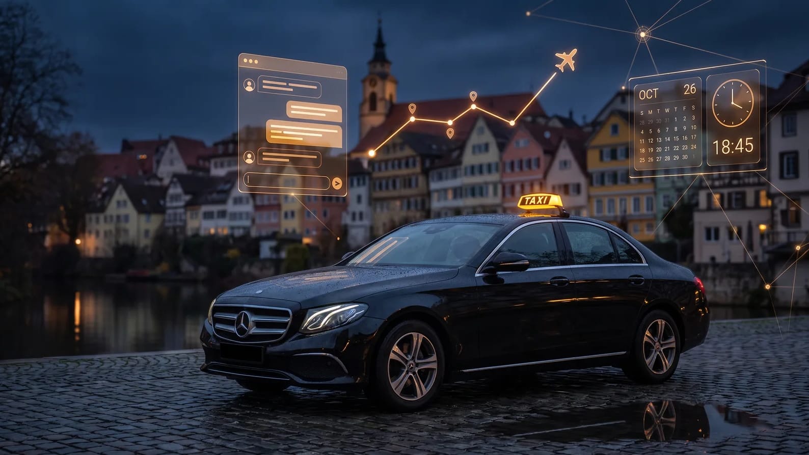 Taxi Tübingen, Flughafentransfer und Digitalisierung: Unsere digitale Taxizentrale